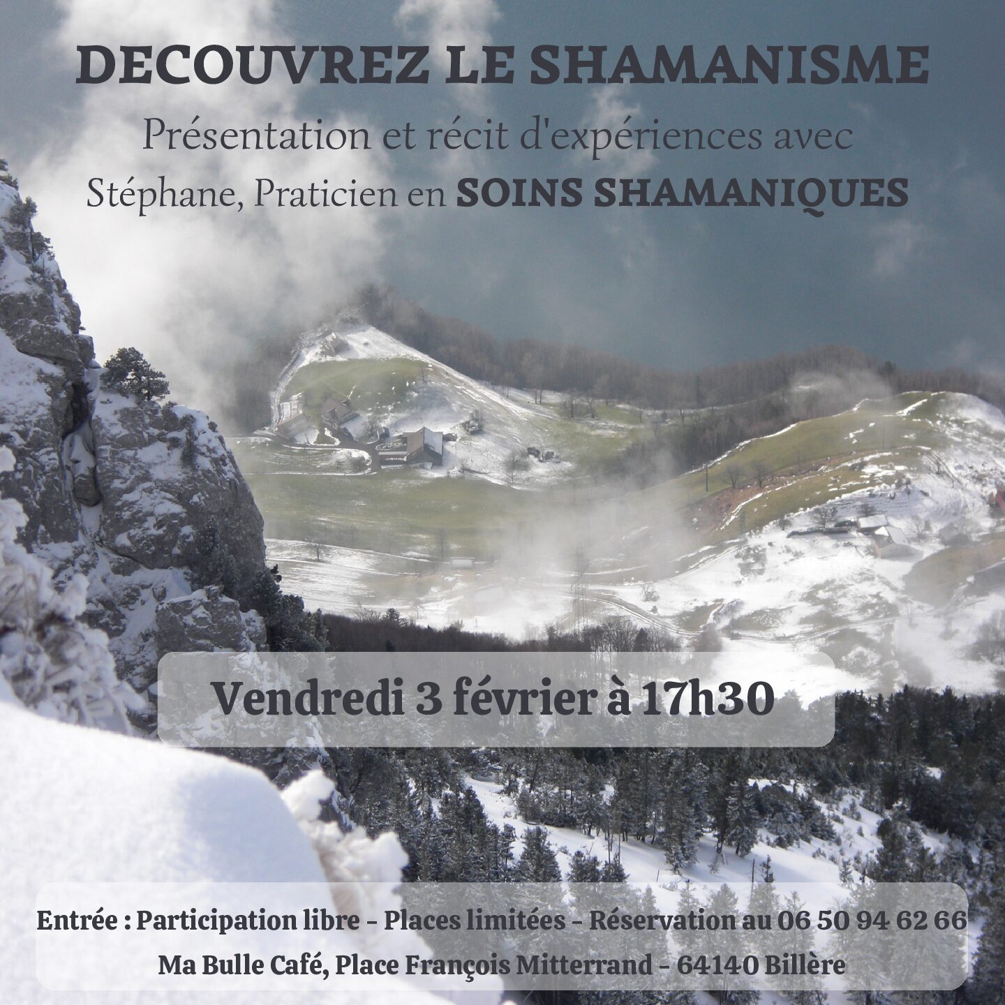 Animation d’une conférence/rencontre : « Découvrez le chamanisme »